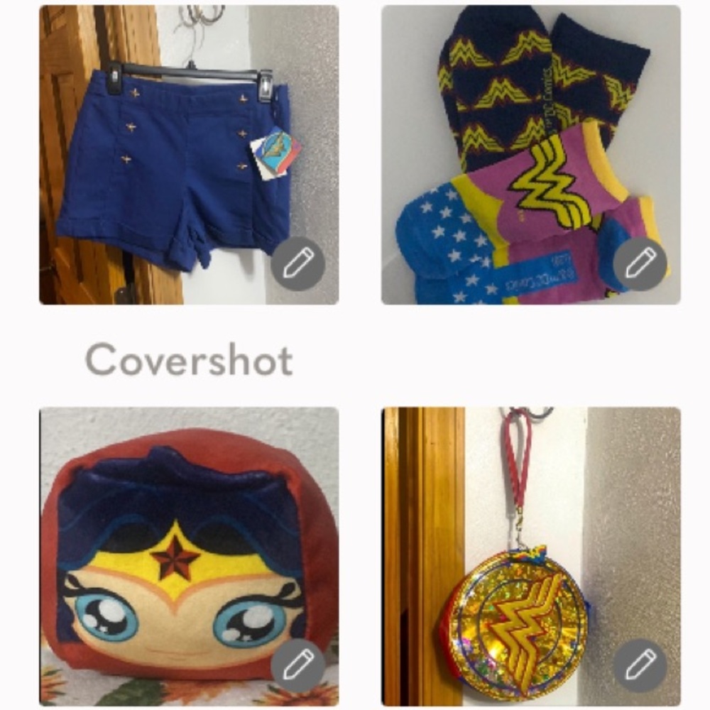 Wonder Woman Shorts+3 Socks+Wristlet✨+Soft Cube 5”